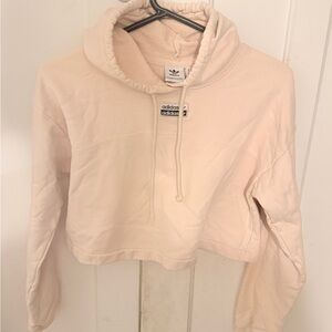 Adidas Originals Cropped Hoodie Sweater Size Small Fashion Sports Gym Outdoors